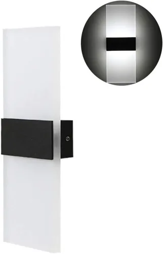 Vista 7 de Mobestech Lámpara de pared LED moderna de acrílico aplique de pared rectangular para dormitorio, sala de estar, escalera, hotel, pasillo, pasillo