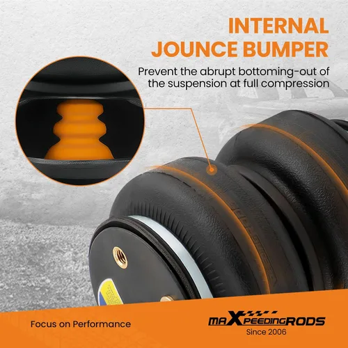 Vista 6 de maXpeedingrods Kit de bolsas de suspensión de aire traseras de 5000 libras y kit de compresor de aire a bordo para Dodge Ram 1500 4WD 2019-2025