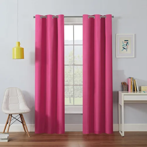 Vista 28 de ECLIPSE Kendall - Cortina térmica opaca moderna con bolsillo para cortinero, para dormitorio o sala de estar (1 panel), 42 x 54 pulgadas, alcachofa