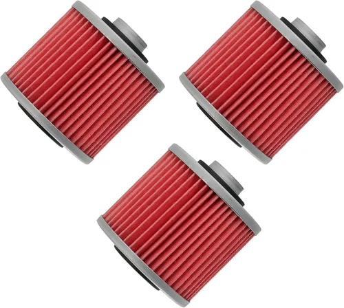 Vista 4 de Caltric Paquete de 3 filtros de aceite compatibles con Yamaha Xtz750 Xtz-750 Super Tenere 750 754 1989-1997