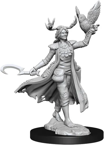 Vista 3 de WizKids D&D Frameworks: Mujer druida humana - Sin pintar y sin ensamblar