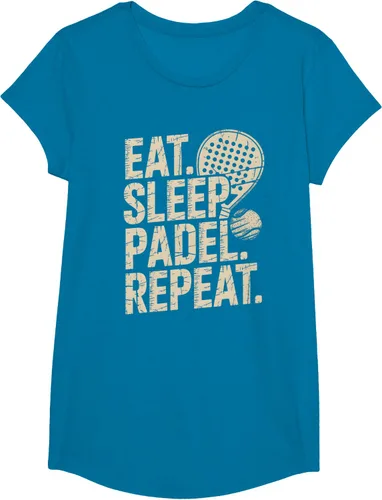 Vista 82 de Camiseta Eat Sleep Padel Repeat Padel Jugador de Tenis