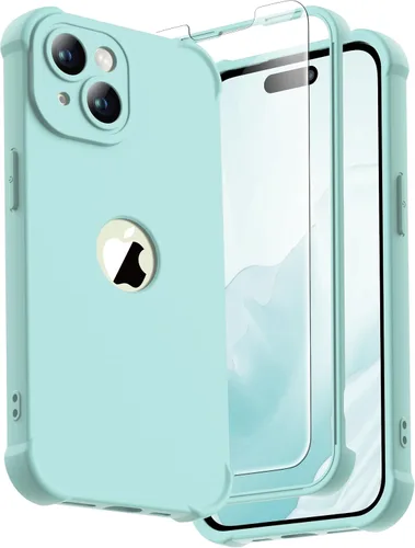 Vista 124 de ORETECH Funda para iPhone 11, con [2 protectores de pantalla de vidrio templado] [prueba de caídas de grado militar de 10 pies]