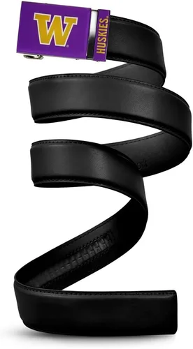 Vista 3 de Mission Belt Con licencia oficial de la NC Alabama Crimson Tide Crimson Tide (Cuero Negro)