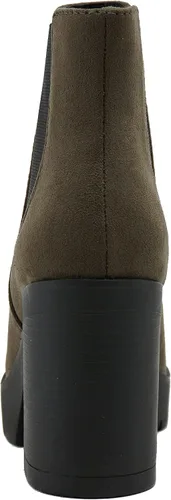 Vista 2 de Soda EDITOR Botines Chelsea de tacón alto con suela elástica doble