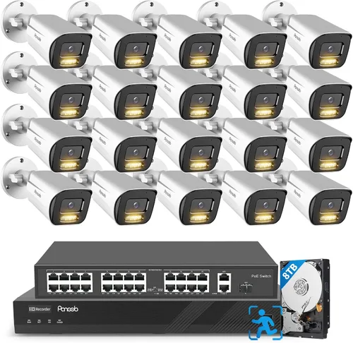 Vista 12 de Sistema de cámara de seguridad 4K PoE 8 canales con 2TB HDD