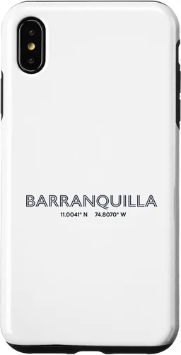 Vista 11 de Colombia City Coordinates - Barranquilla Case for iPhone 16