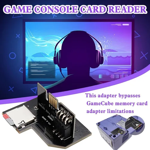 Vista 5 de WWDZ para NGC SD2SP2 Pro SD adaptador de tarjeta SDL Micro SDTF adaptador de lector de tarjetas NGC consolas de juegos para Nintendo Gamecube