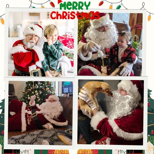 Vista 6 de Disfraz de Papá Noel para hombre, 12 piezas, juego de terciopelo rojo de lujo, fiesta de Navidad, cosplay para adultos, traje de Papá Noel