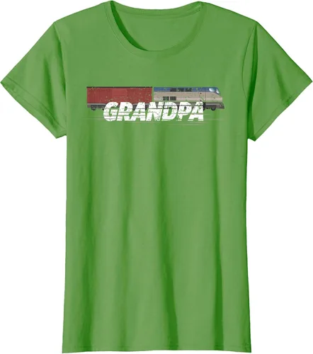 Vista 40 de RC Model Train Shirt Grandpa Train Boxcar HO Scale T-Shirt Negro