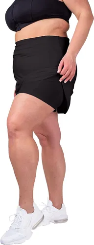 Vista 9 de Inerzia Paquete de 2 faldas pantalón de talla grande para mujer, falda pantalón activa de cintura alta, faldas de golf y tenis para mujer