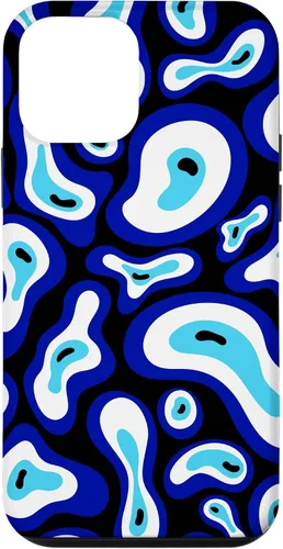 Vista 16 de Malvado de ojo turco Groovy Swirl patrón Good Vibes teléfono caso para iPhone 17