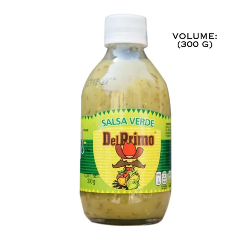 Vista 2 de Del Primo Salsa Salsa Botella de 10.5oz (paquete de 3) Elige el sabor a continuación (Salsa Verde - Salsa Verde)