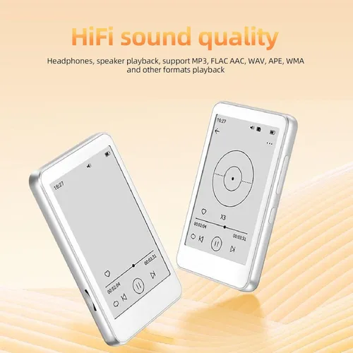 Vista 4 de Reproductor de MP3 de pantalla de 2.7 pulgadas, reproductor de música con sonido de alta fidelidad Bluetooth 5.0, reproductor de música MP3