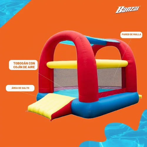 Vista 3 de Banzai Bounce N Slide - Casa inflable para niños