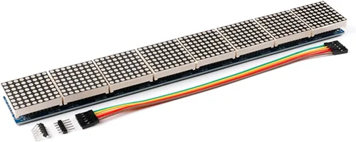 Vista 3 de MAX7219 Pantalla de matriz de puntos - Pantalla integrada 4 en 1, unidad de control SCM, LED, componentes electrónicos, 5V