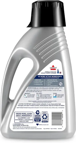 Vista 2 de Bissell78H63 Limpie profundo Pro 4x Limpieza profunda Alfombra Concentrada Champú, 48 onzas - Plata