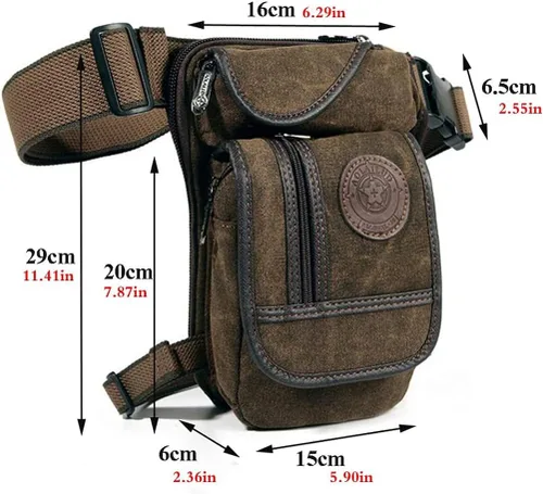 Vista 6 de Riñonera de cintura para hombres y mujeres, 00-café, Casual