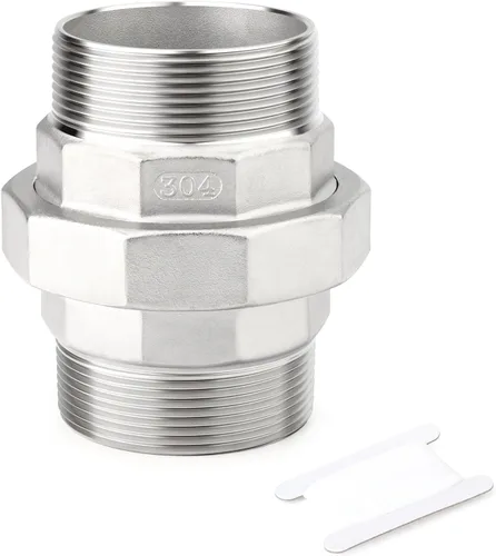 Vista 24 de TAISHER 1 pieza Unión de acero inoxidable 304, 2" NPT hembra, conexión de tubería fundida