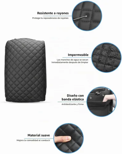 Vista 5 de INTGET Funda para consola central Volkswagen/VW Atlas 2025 2024, funda de cojín para reposabrazos, cubierta de consola central, protector de tapa