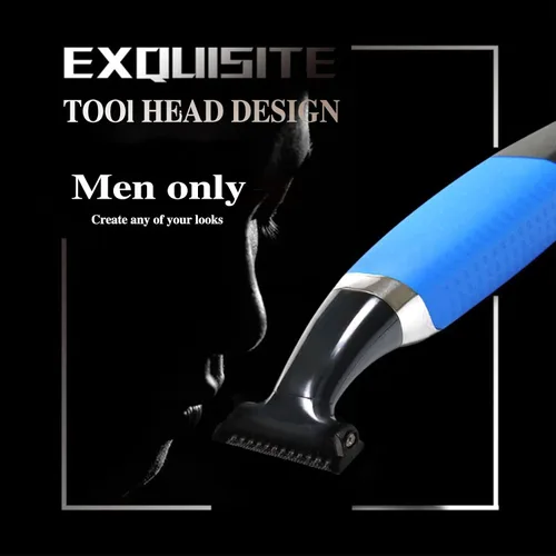 Vista 6 de KEMEI Maquinilla de afeitar eléctrica, recortadora de barba para hombres, peluquería corporal recargable por USB inalámbrico y removedor de vello