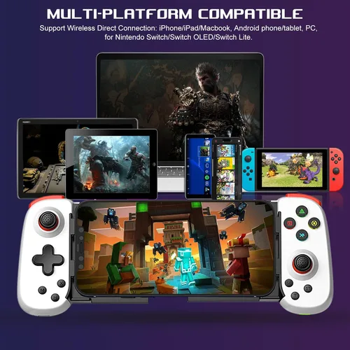 Vista 3 de arVin Wireless Controller for iPhone/iPad/iOS/Android/Tablet/PC/Switch, Phone Game Controller Joystick for Xbox Cloud Gaming/PS Remote Play/Steam