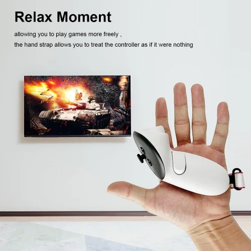 Vista 2 de AZURAOKEY Compatible with Meta 3 Accessories Bundle Battery Cover Replacement Kit Adjustable Active Straps Metal Ring Buckle Lens Cloth Joystick