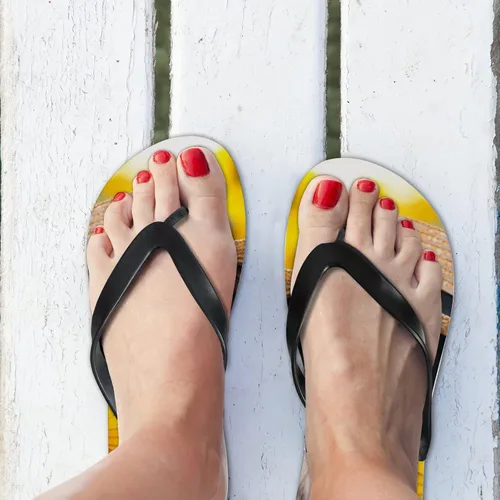 Vista 5 de XOLLAR Chanclas para mujeres y niñas, Border Collie Dog Girasol Verano Casual Tanga Sandalias planas para la playa