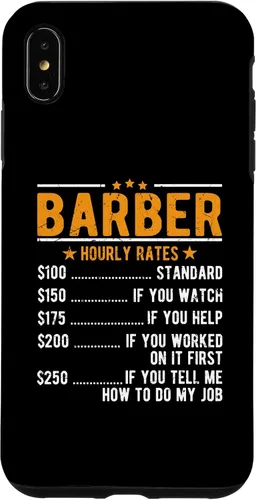 Vista 7 de Funda para iPhone 15 Barber tarifas por hora