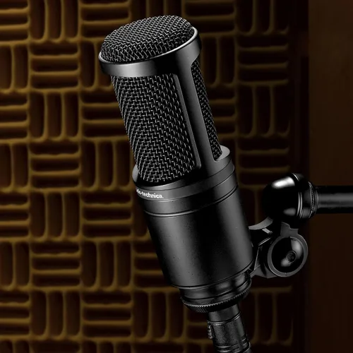 Vista 5 de Audio-Technica AT2020 Micrófono de estudio de condensador cardioide XLR, ideal para aplicaciones de proyecto/estudio en casa