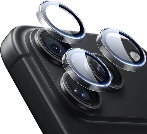Vista 13 de ESR Protector de lente de cámara para iPhone Duo, 1 paquete, negro