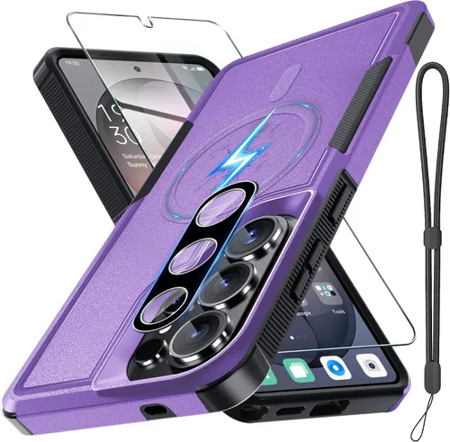 Vista 26 de Funda para Samsung Galaxy S24 FE, Cuerpo Completo Resistente de Servicio Pesado Robusta a Prueba de Golpes Funda Protectora para Teléfono con Correa