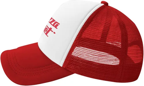 Vista 3 de Cuchiaio Pizza Hat Trucker Hat Baseball Cap Dad Hat Mesh Cap Birthday Gift Adjustable Size Red