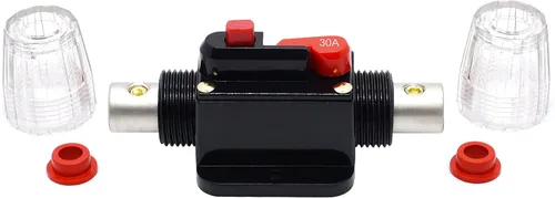 Vista 5 de 12V-24V DC 30A Car Audio Inline Disyuntor de reinicio de fusibles Inversor para Sistema de Interruptor Estéreo Protección 30 Amp