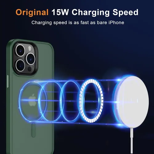 Vista 196 de MOCCA - Funda magnética resistente para iPhone XR de 6.1 pulgadas, compatible con MagSafe, funda con protección contra caídas de grado militar