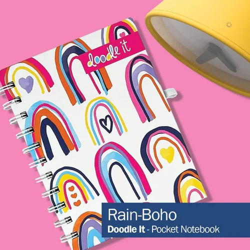 Vista 2 de Denise Albright Cuadernos con espiral de bolsillo Enuménalo, planificarlo, garabatearlo