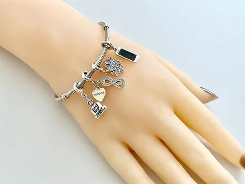Vista 3 de BOLENVI Colgante de plata de ley 925 con colgante de loto rosa para yoga yogui budismo para pandora y pulseras o collares similares Plata esterlina