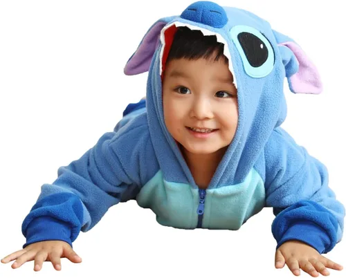 Vista 6 de OGU' DEAL Pijama de animal para niños, disfraz de una pieza para Halloween, cosplay, traje de dibujos animados para niños y niñas