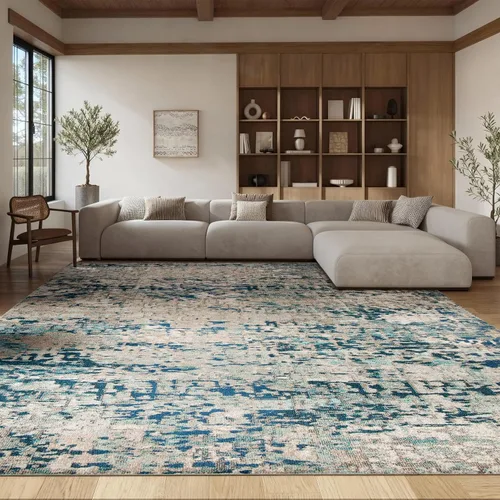 Vista 43 de SAFAVIEH Colección Madison - Alfombra de acento 2'2" x 4', negro y dorado, diseño abstracto moderno, no desprende pelusa y fácil cuidado, ideal