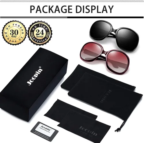 Vista 223 de Joopin Lentes de sol de gran tamaño para mujer, polarizados, grandes, para conducción, protección UV, grandes sombras
