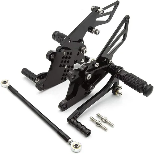 Vista 7 de FXCNC Juego de clavijas traseras CNC Billet para motocicleta, reposapiés totalmente ajustables, compatibles con Ninja ZX10R ZX-10R ZX1000 2006 2007