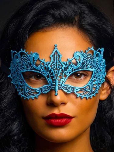 Vista 13 de HEREAD Máscara de encaje negra para disfraz de Halloween, máscara de ojos para mujer