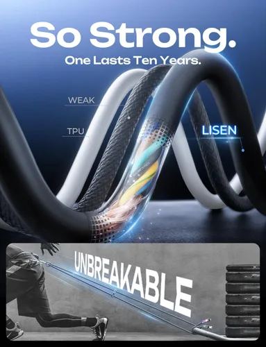 Vista 5 de Cable USB C de LISEN de 3 pies para cargador Samsung tipo C, cable de carga 4 en 1 con luz, cable de carga múltiple para iPhone 16 15 14 Pro Rosa