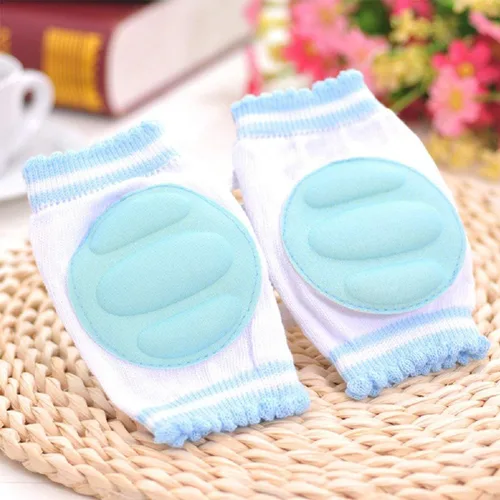 Vista 8 de 3 pares de rodilleras para gatear Protector de seguridad ajustable, transpirable, impermeable, almohadillas elásticas antideslizantes para bebés