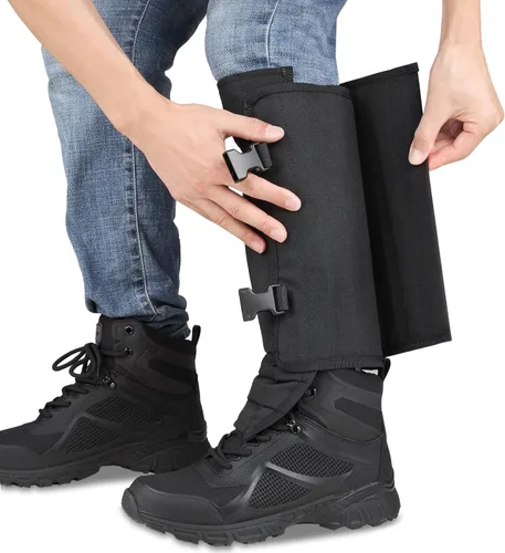 Vista 6 de TREKMASTER Polainas de serpiente, gorros de serpiente: protectores de serpiente impermeables Protección contra mordeduras de serpiente para piernas