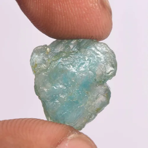 Vista 3 de REAL-GEMS Natural Earth Mines - Aguamarina áspera de 11.30 quilates con certificación Aqua Sky Aquamarine Jewelry Making Aquamarine Raw Loose