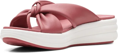 Vista 6 de Clarks Sandalia de cuña Drift Ave unisex para adultos, Rosa empolvada sintética
