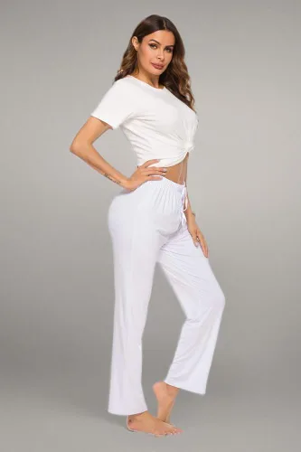 Vista 7 de AvaCostume Pantalones de pijama de algodón modal para mujer