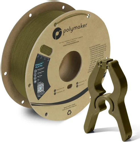 Vista 34 de Polymaker PLA Pro Filament 1.75mm 1KG Black, High-Impact Resistance Tough, High Speed Up to 300mm/s, Clean Surface, Low-Warp, Easy to Print on