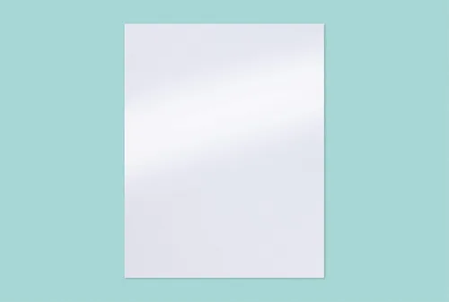 Vista 2 de Papel blanco brillante – Paquete de 100 papel metálico, 120 GSM, suministros de manualidades, boletos, invitación, papelería, uso de álbumes